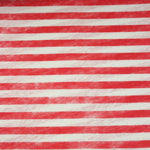 Load image into Gallery viewer, Red &amp; White Brushed Stripe 100% Linen Knit | Made in Italy
