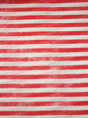 Load image into Gallery viewer, Red &amp; White Brushed Stripe 100% Linen Knit | Made in Italy