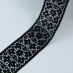 Load image into Gallery viewer, Black 2" Wide Stretch Lace
