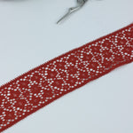 Load image into Gallery viewer, Rich Chestnut 2&quot; Wide Stretch Lace
