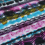 Load image into Gallery viewer, Watercolor Geometric Abstract Stripe Spun Poly Jersey
