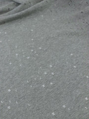 Load image into Gallery viewer, Medium Gray Distressed Eyelet Poly/Cotton Jersey