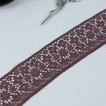 Load image into Gallery viewer, Rose Taupe 2&quot; Wide Stretch Lace
