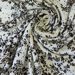 Load image into Gallery viewer, Dark Espresso Floral on Ivory Rayon Jersey
