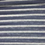 Load image into Gallery viewer, 3/8" White &amp; 5/8" Denim Yarn Dyed Stripe 100% Linen Knit | Made in Italy
