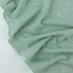 Load image into Gallery viewer, Mint Tea Distressed Eyelet Poly/Cotton Jersey
