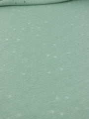Load image into Gallery viewer, Mint Tea Distressed Eyelet Poly/Cotton Jersey