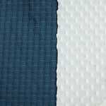Load image into Gallery viewer, Navy Teal Honeycomb Active Nylon Spandex | Designer Deadstock
