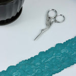 Load image into Gallery viewer, Teal 2.25" Wide Stretch Lace
