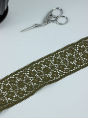 Load image into Gallery viewer, Olive 2&quot; Wide Stretch Lace
