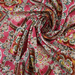 Load image into Gallery viewer, Fuchsia Stained Glass Cotton Lawn
