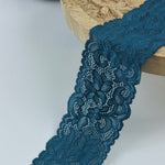 Load image into Gallery viewer, Baltic Blue 2.25&quot; Wide Stretch Lace
