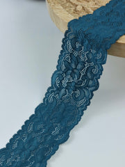 Load image into Gallery viewer, Baltic Blue 2.25&quot; Wide Stretch Lace
