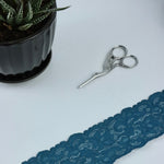 Load image into Gallery viewer, Baltic Blue 2.25&quot; Wide Stretch Lace
