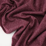 Load image into Gallery viewer, Marled Wine Tri-Blend Jersey &amp; Rib Knit
