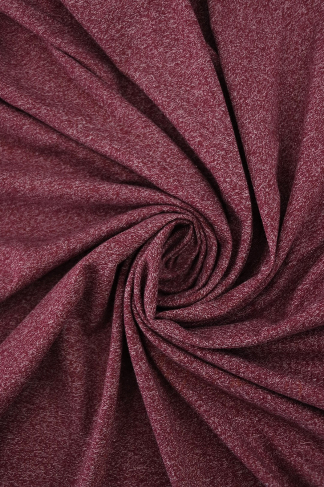 Wine Ribbed Knit Texture Marled Wine Tri-Blend Jersey & Rib Knit | Surge Fabric Shop