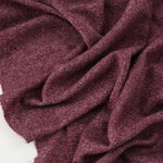 Load image into Gallery viewer, Marled Wine Tri-Blend Jersey &amp; Rib Knit
