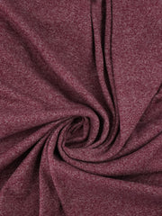 Load image into Gallery viewer, Marled Wine Tri-Blend Jersey &amp; Rib Knit
