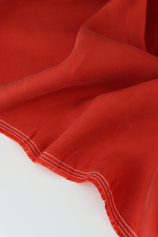 Paprika Sicily Sandwashed Cupro Viscose