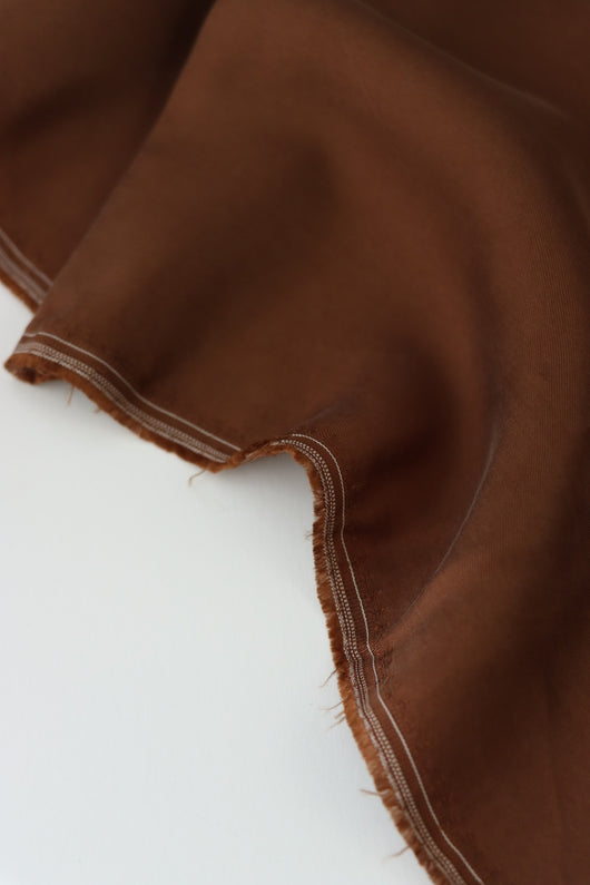 Milk Chocolate Sicily Sandwashed Cupro Viscose