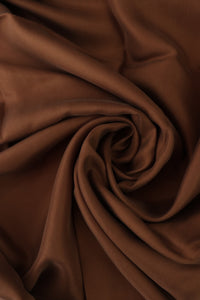 Milk Chocolate Sicily Sandwashed Cupro Viscose