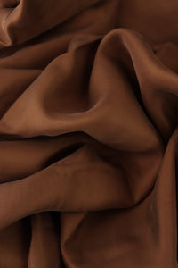 Milk Chocolate Sicily Sandwashed Cupro Viscose