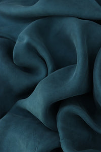 Teal Slate Sicily Sandwashed Cupro Viscose