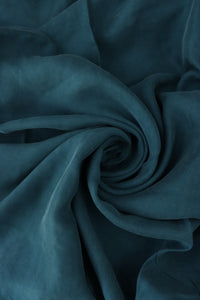 Teal Slate Sicily Sandwashed Cupro Viscose