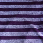 Load image into Gallery viewer, 2YD 4IN Purple Striped Sweater Knit | Kayla's Destash
