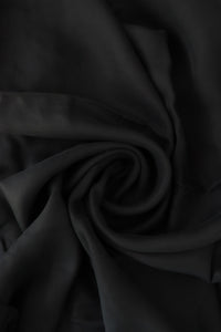 Black Sicily Sandwashed Cupro Viscose