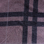 Load image into Gallery viewer, 2YD 2IN Mauve &amp; Navy Large Scale Plaid Sweater Knit | Kayla's Destash
