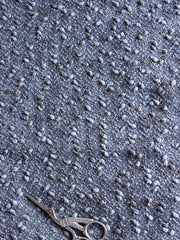 Load image into Gallery viewer, 1YD 32IN Gold Speckle on Gray Sweater Knit W/Nupps | Kayla's Destash