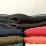 Load image into Gallery viewer, 2YD PRECUT; Black Cairo Sandwashed Lyocell Viscose
