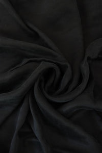 Black Cairo Sandwashed Lyocell Viscose