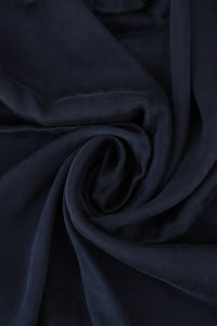 Navy Cairo Sandwashed Lyocell Viscose