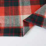 Load image into Gallery viewer, Midnight Navy &amp; Poppy Red Plaid Flannel
