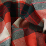 Load image into Gallery viewer, Midnight Navy &amp; Poppy Red Plaid Flannel
