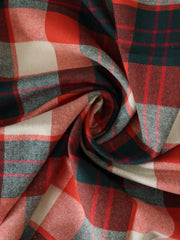 Load image into Gallery viewer, Midnight Navy &amp; Poppy Red Plaid Flannel