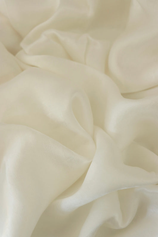 Pearl White Cairo Sandwashed Lyocell Viscose