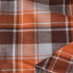 Load image into Gallery viewer, Brown &amp; Orange Plaid Flannel

