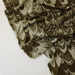 Load image into Gallery viewer, Sage Mist &amp; Olive Marbled Geometric 100% Silk Jersey
