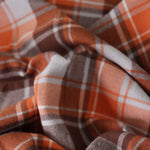 Load image into Gallery viewer, Brown &amp; Orange Plaid Flannel
