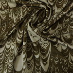 Load image into Gallery viewer, Sage Mist &amp; Olive Marbled Geometric 100% Silk Jersey
