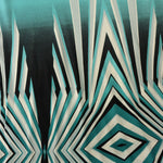 Load image into Gallery viewer, Teal Geometric 100% Silk Jersey
