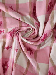 Load image into Gallery viewer, Pink Aztec Plaid Flannel