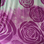 Load image into Gallery viewer, Aqua &amp; Magenta Ombre Roses 100% Silk Jersey
