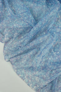 Serenity Floral (Blue) Stretch Mesh