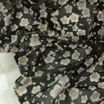 Load image into Gallery viewer, Val Floral on Black Stretch Mesh
