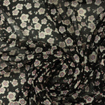 Load image into Gallery viewer, Val Floral on Black Stretch Mesh
