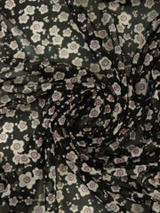 Load image into Gallery viewer, Val Floral on Black Stretch Mesh